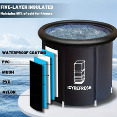 XL Portable Ice Bath Tub with Storage Bag