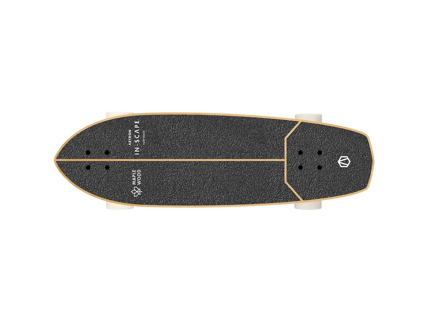Viking Fitness IN.SCAPE 32-inch surfskate skateboard by Aztron® with a sleek deck and custom grip tape for surfing-inspired riding.