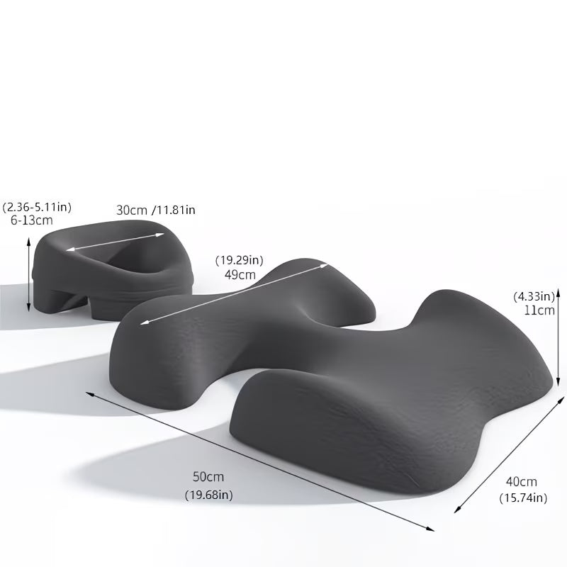 Bed Pillow Set – Ergonomic Comfort & Support Cushion (Light grey)