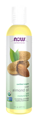 NOW Foods Organic Sweet Almond Oil Pure Moisturising Carrier Oil 237ml