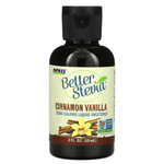 MKSTAVRINOS NOW Foods Better Stevia zero-calorie liquid sweetener in 2 fl oz bottle, with a clear dropper cap and label.