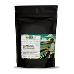 Green Life Premium Jamaica Blue Mountain Coffee bag by LA TOSTERIA, 250g, with vibrant packaging and coffee beans visible.