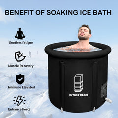 XL Portable Ice Bath Tub with Storage Bag