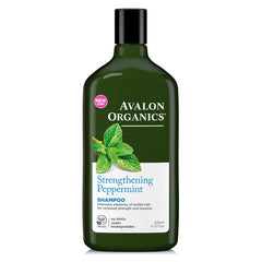 Шампунь, укрепляющий, перечная мята, 11 жидких унций (325 мл) - Avalon Organics 