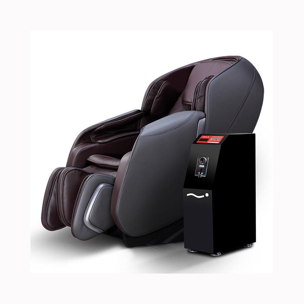 VIKING FITNESS Coin Massage Chair A-300 Viking with padded armrests and full-body design for professional massage therapy.