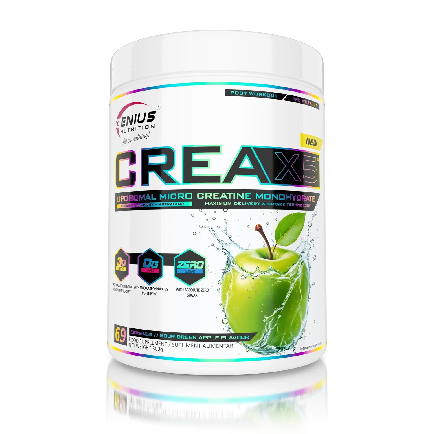 CREA-X5 300g/69 μερίδες Λιποσωμικό, Genius Nutrition