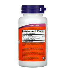 NOW Foods, Extra Strength Resveratrol, 350 mg, 60 Veg Κάψουλες 