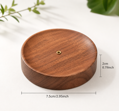 Incense Holder – Natural Walnut Wood Minimalist Design