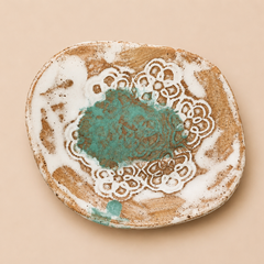 Handmade Artisan Plate – Small (Approx. 12 cm)