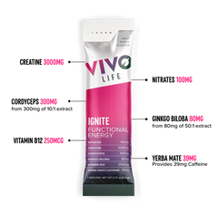 Vivo Life Clean Drive – Energy, Endurance & Focus Drink Mix | 12 Sachets