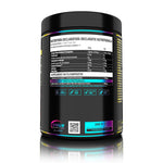 Genius Nutrition Glutamine supplement in watermelon flavor, 300g jar with 30 servings, showing the product container and label