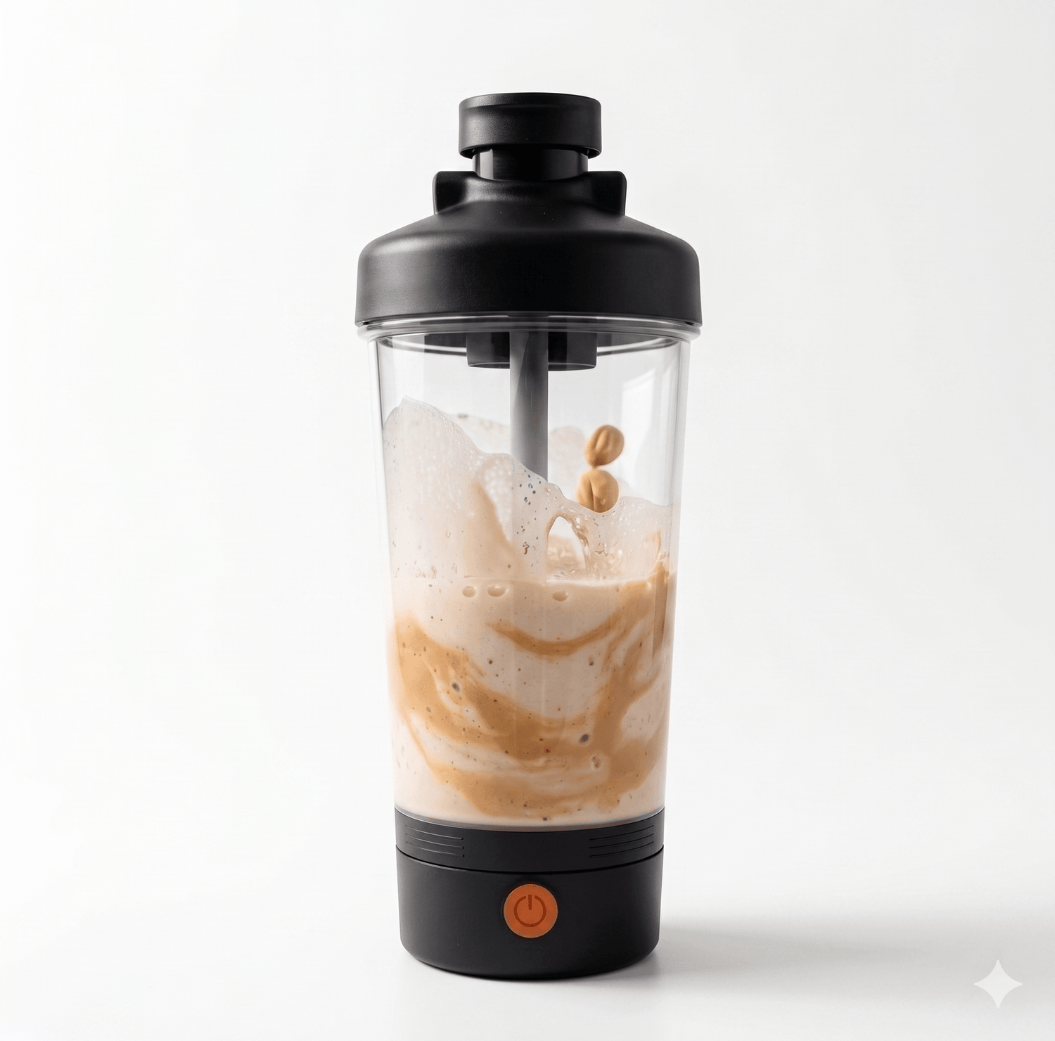 700ml TEMU Tritan electric protein shaker with a sleek design, featuring a screw-top lid and mixing ball for smooth drinks.