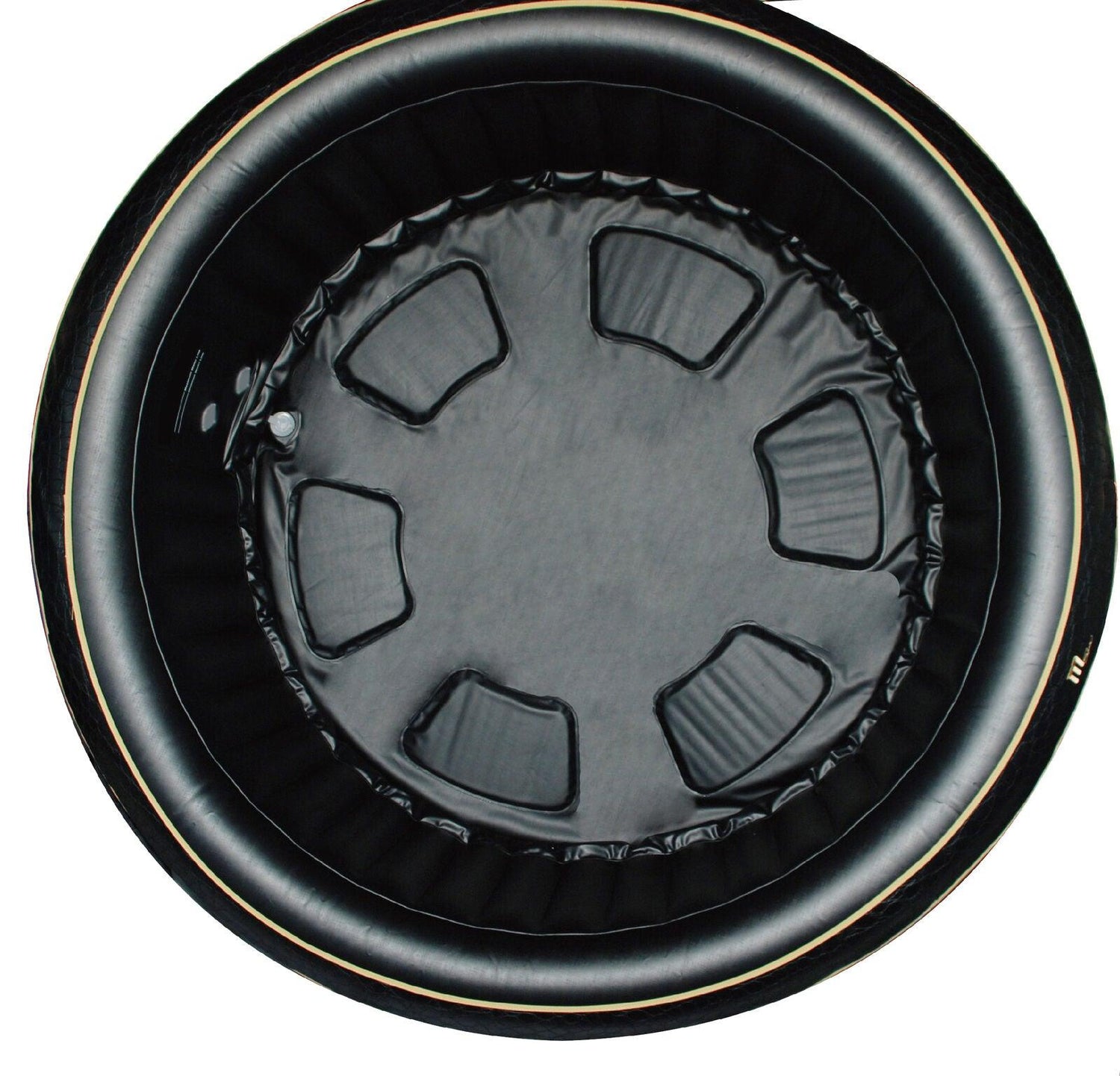 VIKING FITNESS MSpa Exotic Premium Series hot tub with seating for 4-6, featuring bubble jets and a sleek outdoor spa design.