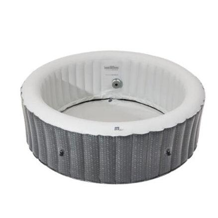 VIKING FITNESS MSpa Ottoman Comfort Series round hot tub spa with seating for 4+2 persons, featuring bubble jets and plush interior.