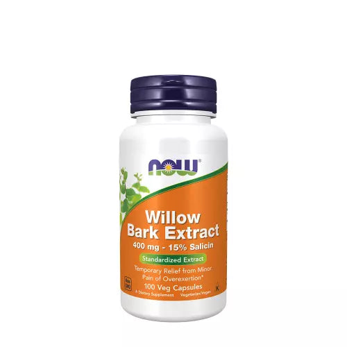 Now Foods Willow Bark Extract 400 mg 100 Veg Capsules | 2 Capsules Per Serving