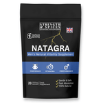 Natagra male vitality supplement by Strength & Spices, 20 capsules, featuring herbal ingredients for energy and stamina.
