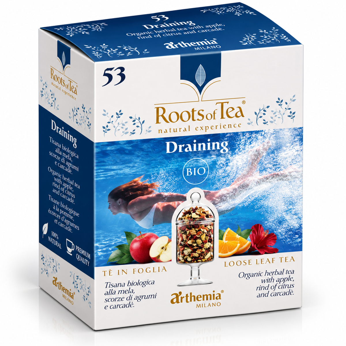 WILTON Roots of Tea Apple, Citrus & Hibiscus Herbal Infusion tea packaging, 40 g