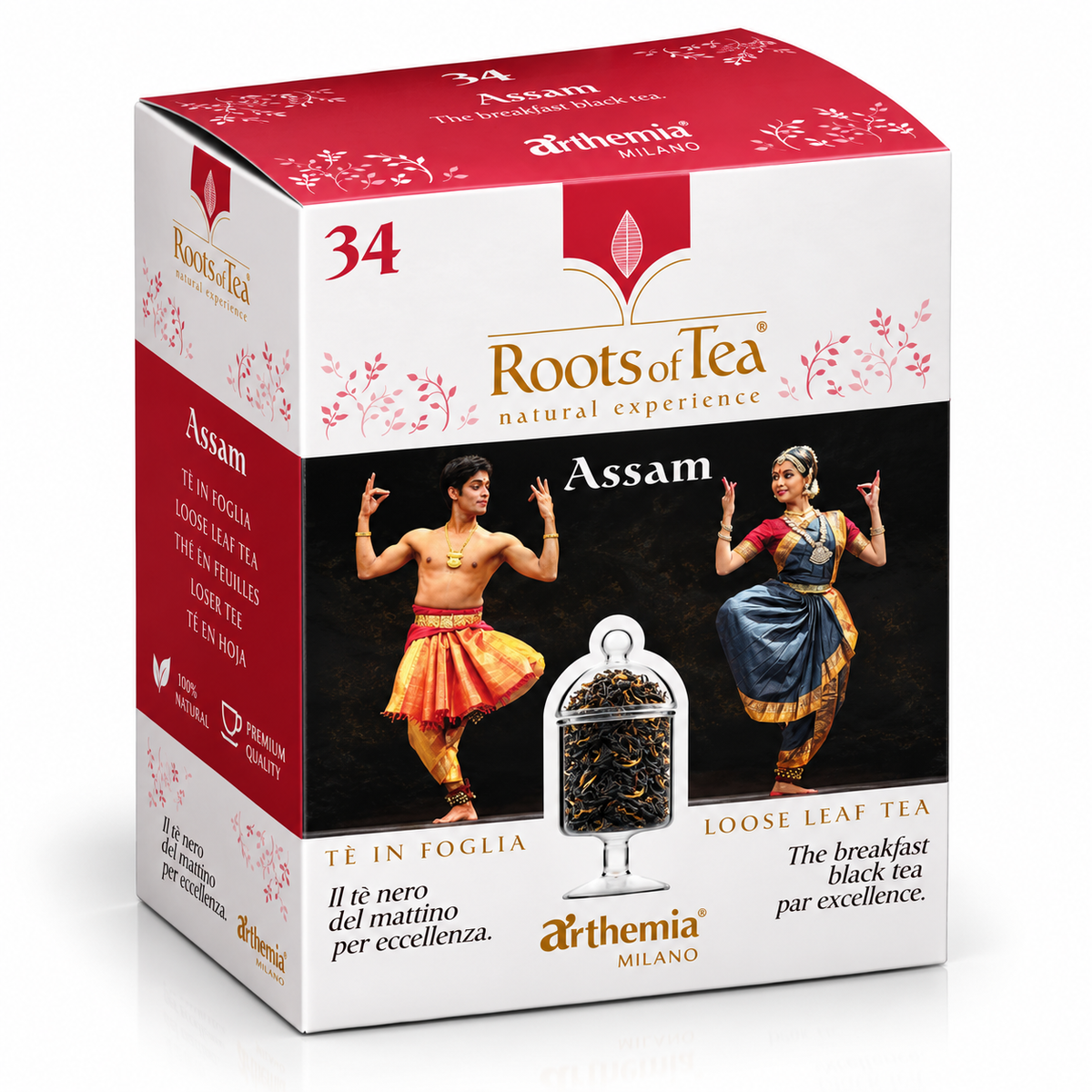 WILTON Roots of Tea Assam black tea box, 40 g package