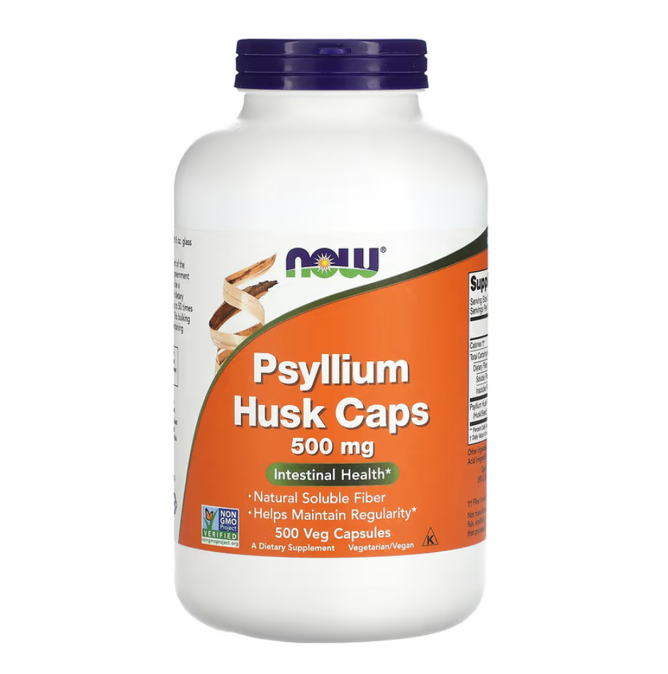 NOW Foods, Psyllium Husk 500mg 500 Veg CAPS