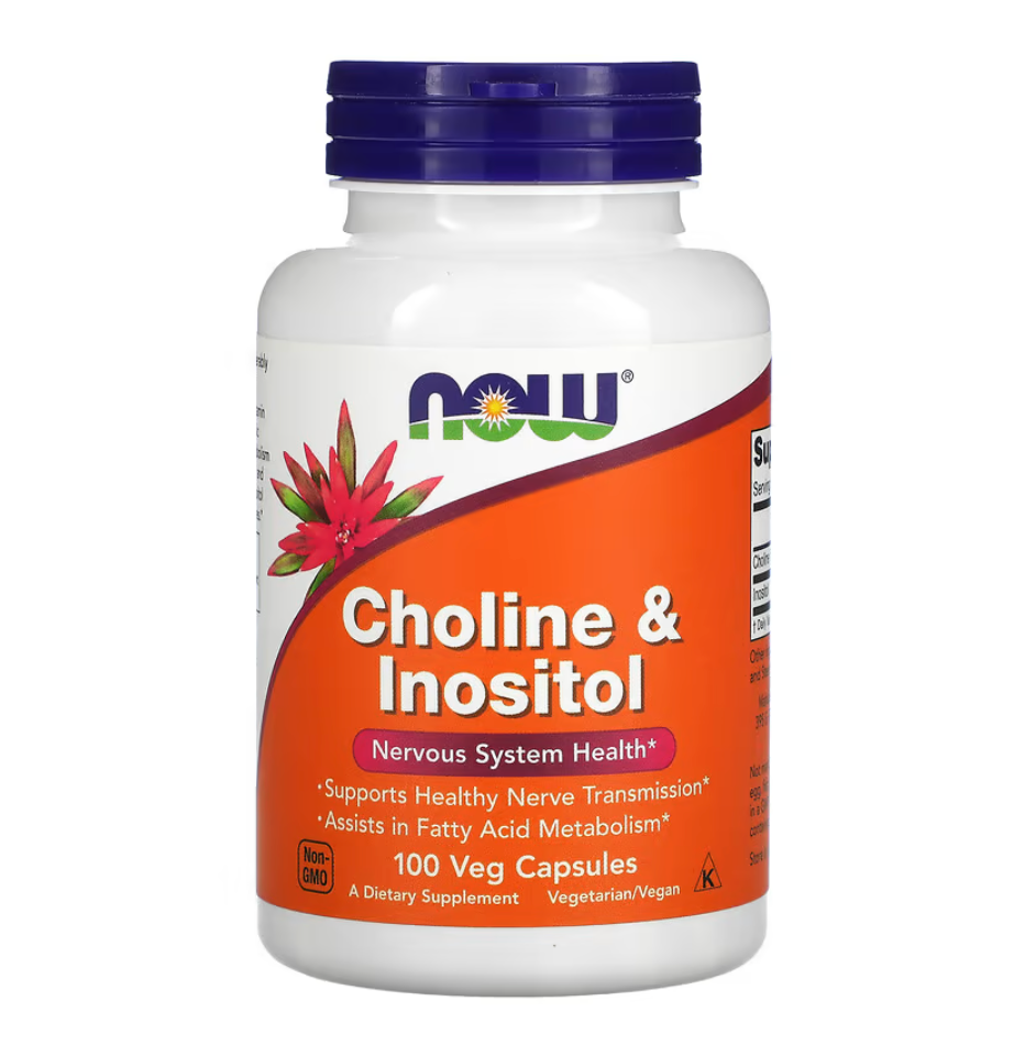 NOW Foods, Choline & Inositol, 100 Veg Capsules