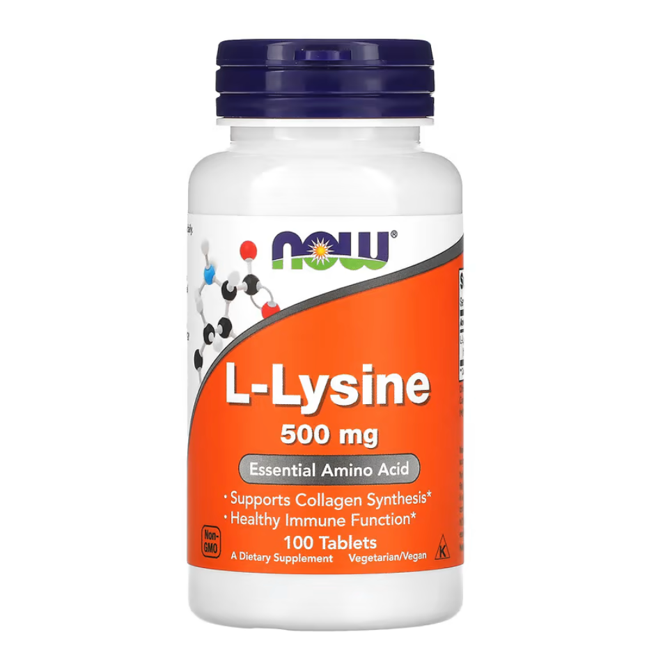 NOW Foods, L-Lysine, 500 mg, 100 Tablets