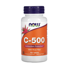 NOW Foods, C-500 with Rose Hips, 100 Tablets