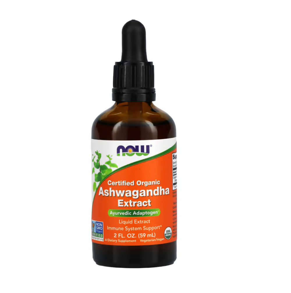 NOW Foods, Certified Organic, Ashwagandha Extract, 2 fl oz (59 ml)