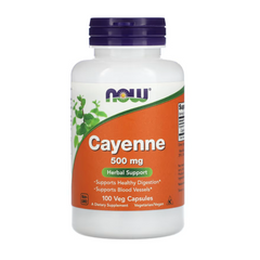 NOW Foods, Cayenne, 500 mg, 100 Veg Capsules