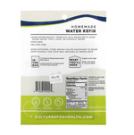 Water kefir starter culture packet from Cultures for Health, IHERB, showing the small 0.19 oz packet for making water kefir.