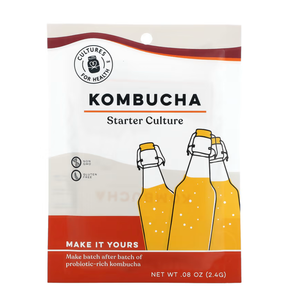 Καλλιέργειες για την υγεία, Kombucha, 1 πακέτο, 0,08 oz (2,4 g) 