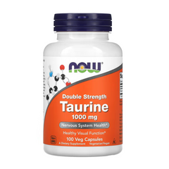 NOW Foods, Taurine, Double Strength, 1,000 mg, 100 Veg Capsules