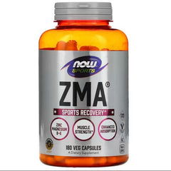 NOW Foods, Sports, ZMA, Sports Recovery, 180 Veg Capsules - GREEN LIFE CYPRUS