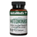 Supplements bottle of Nutramedix NATTOKINASE 60 capsules by SENTOSA, showing the front label with product details.