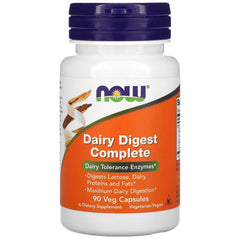 NOW Foods, Dairy Digest Complete, 90 Veg Capsules