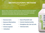 Screenshot of DETA ELIS DeLixir Detox supplement bottle with label showing supplement details and branding.