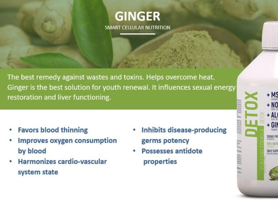 Screenshot of DETA ELIS DeLixir Detox supplement packaging showing a bottle with colorful label and health-focused design.