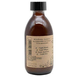 Natural herbs and essential oils mouthwash in a 250ml bottle by Old Products, showcasing the herbal ingredients and packaging.