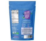 Organic dried wild blueberries from ILOVE ME superfood brand, 115g package, showing close-up of blue, dried berries.