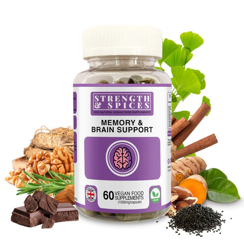 Memory Booster 1000мг 60 капсул - Strength &amp; Spices