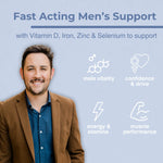 T-Boost natural energy and vitality supplement for men by Strength & Spices, featuring strength-enhancing spices and natural ingredients.