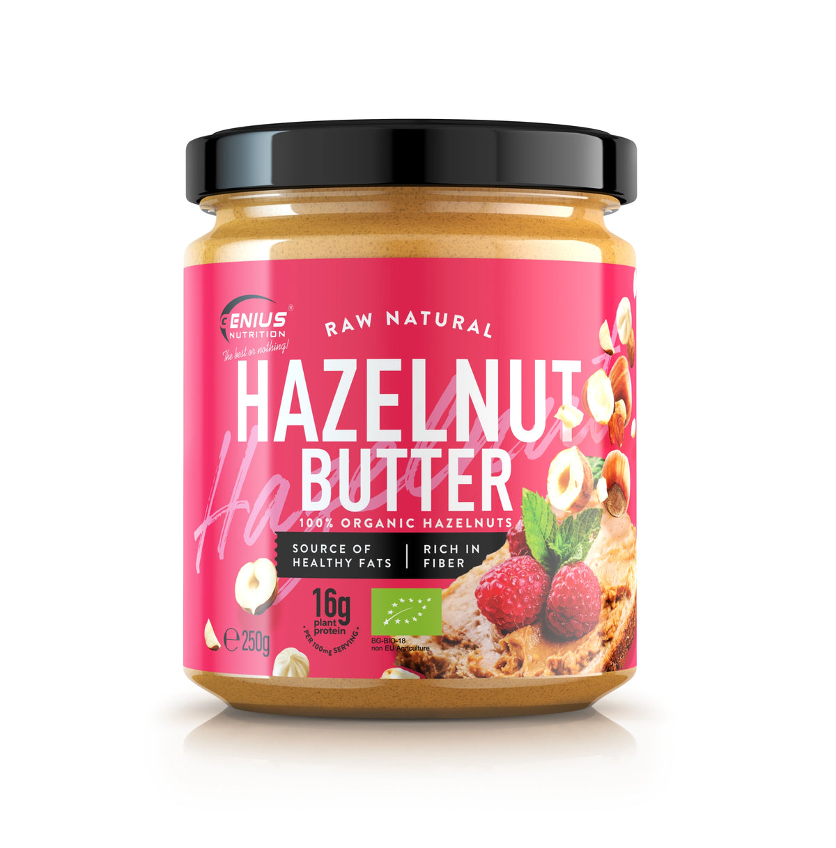 BIO HAZELNUT BUTTER 250g, Genius Nutrition