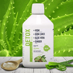 DeLixir Detox supplement bottle by DETA ELIS with label and cap, dietary supplement for detoxification and wellness.