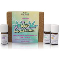 Gisa Wellness – C B D Collection – Essential Oil Diffusion Kit – Lavender – Lemon – Eucalyptus