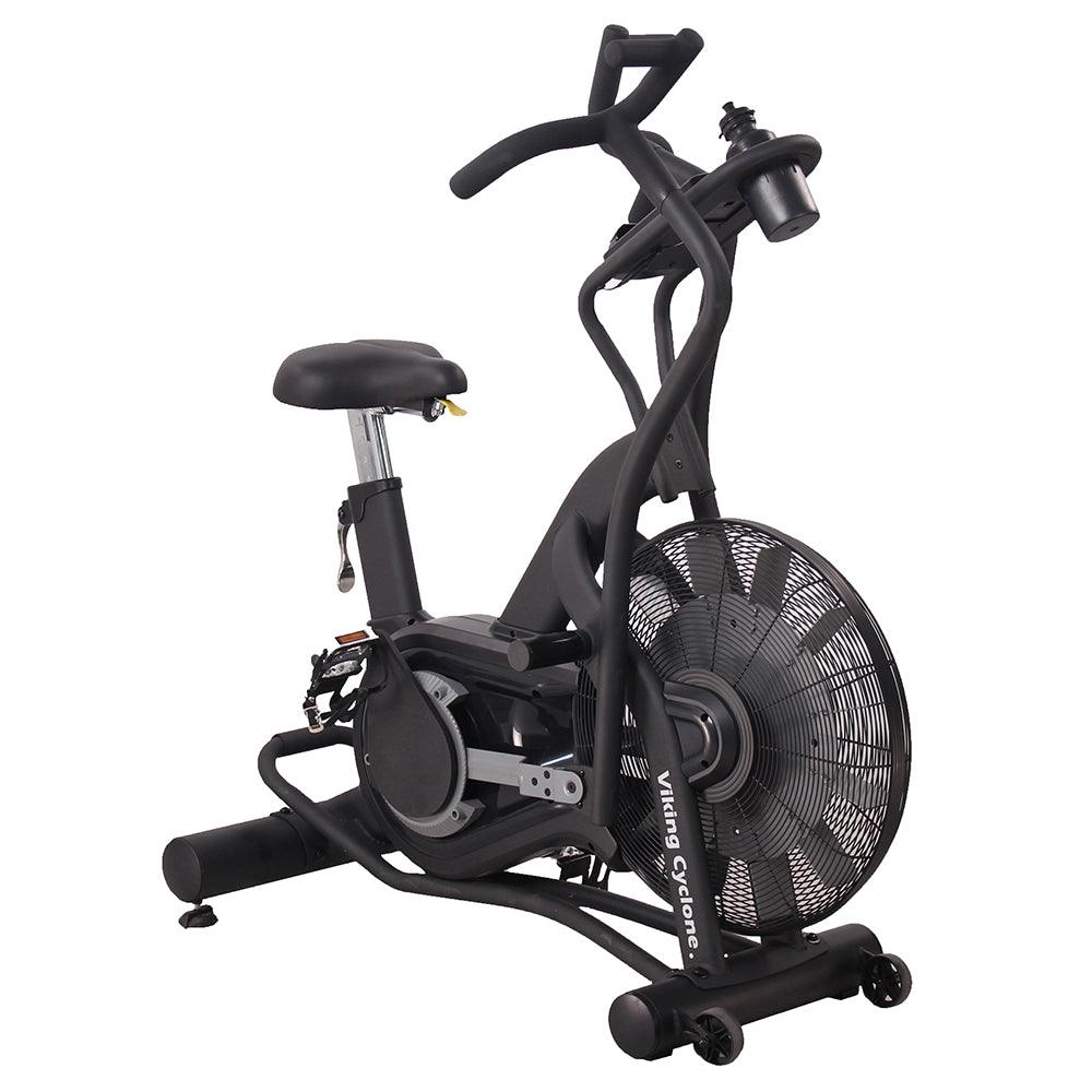 VIKING FITNESS Cyclone Air Bike with heavy-duty frame, digital display, and adjustable resistance for cardio workouts
