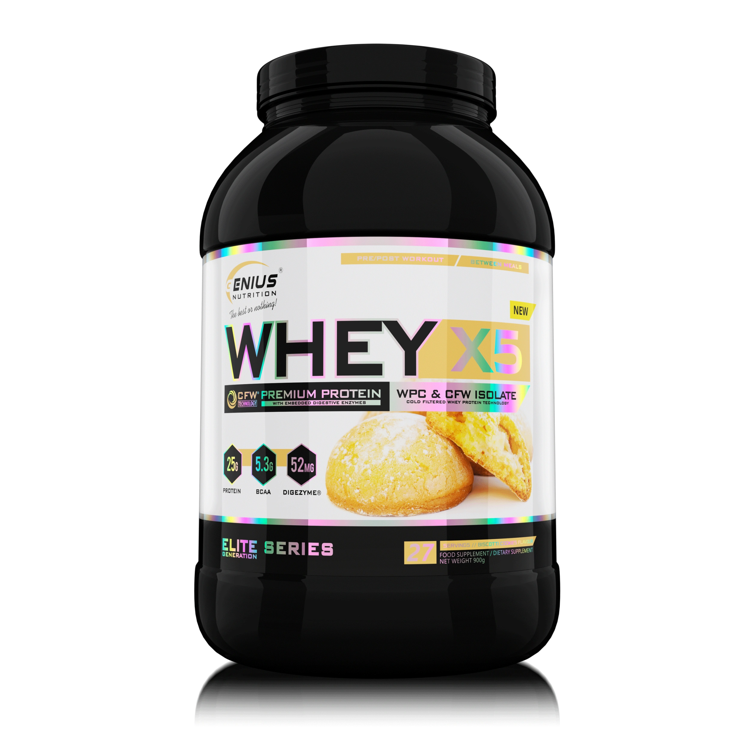 WHEY-X5® 900г/27 порций, Genius Nutrition 