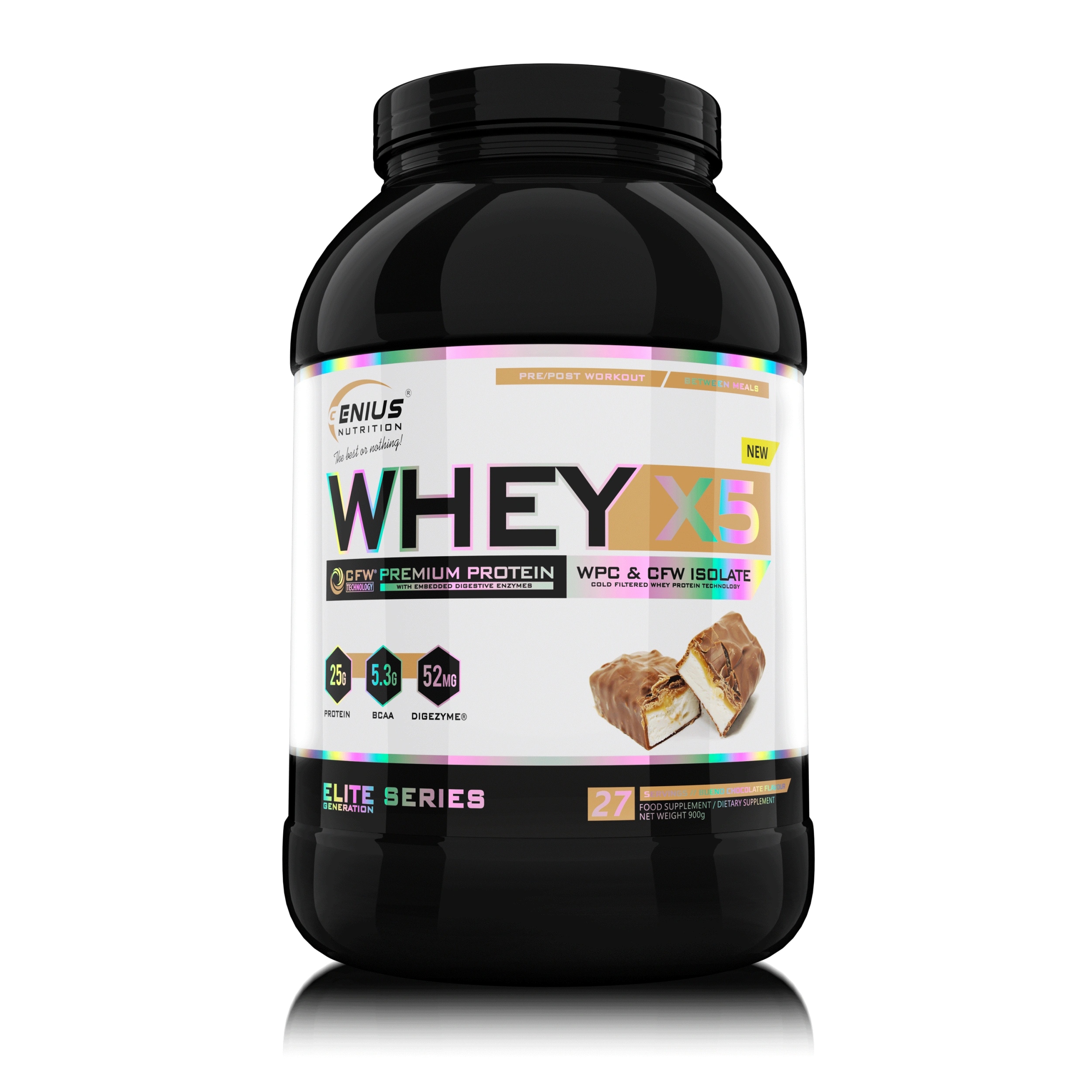 WHEY-X5® 900г/27 порций, Genius Nutrition 