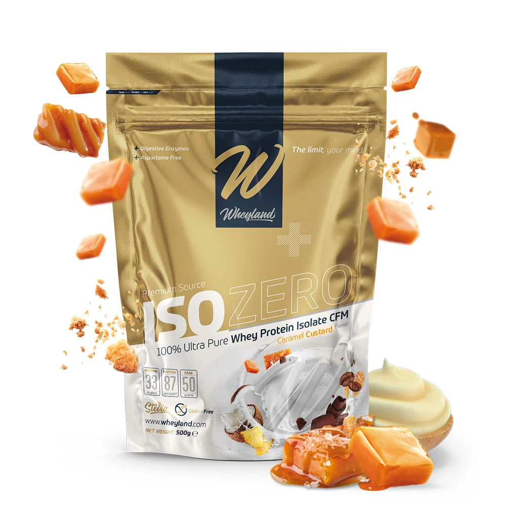 WheyLand ISOZERO 100 ultra pure whey protein isolate CFM salted caramel 2000 g | 30 g per serving