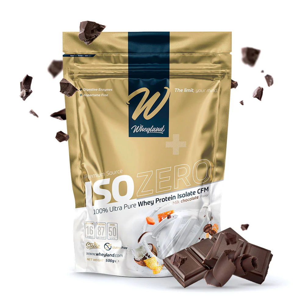 WheyLand IsoZero 100 Ultra Pure Whey Protein Isolate CFM Milk Chocolate 500g (16 Servings)