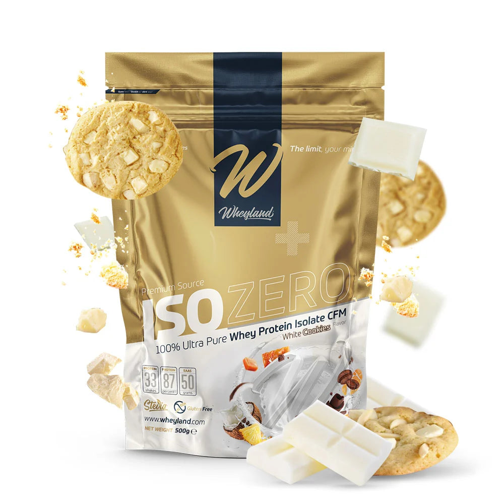 WheyLand ISOZERO 100 ultra pure whey protein isolate CFM white cookies 500 g | 30 g per serving