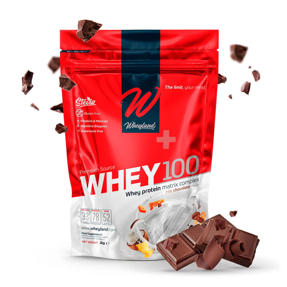 WheyLand Whey100 Whey Protein Concentrate Complex Milk Chocolate 1000g (33 Servings)